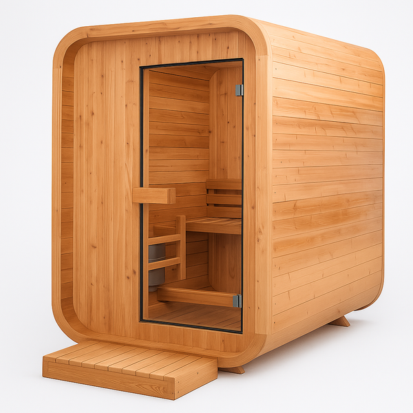Traditional Dry Heat Sauna Built for Home Wellness, 6kW Electric Stove, Canadian Cedar, 2-Person Capacity