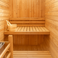 Traditional Dry Heat Sauna Built for Home Wellness, 6kW Electric Stove, Canadian Cedar, 2-Person Capacity — product view 5