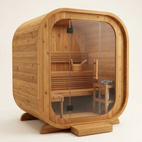 NordicHaven Arc 2-Person Dry Heat Sauna — Studio Shot